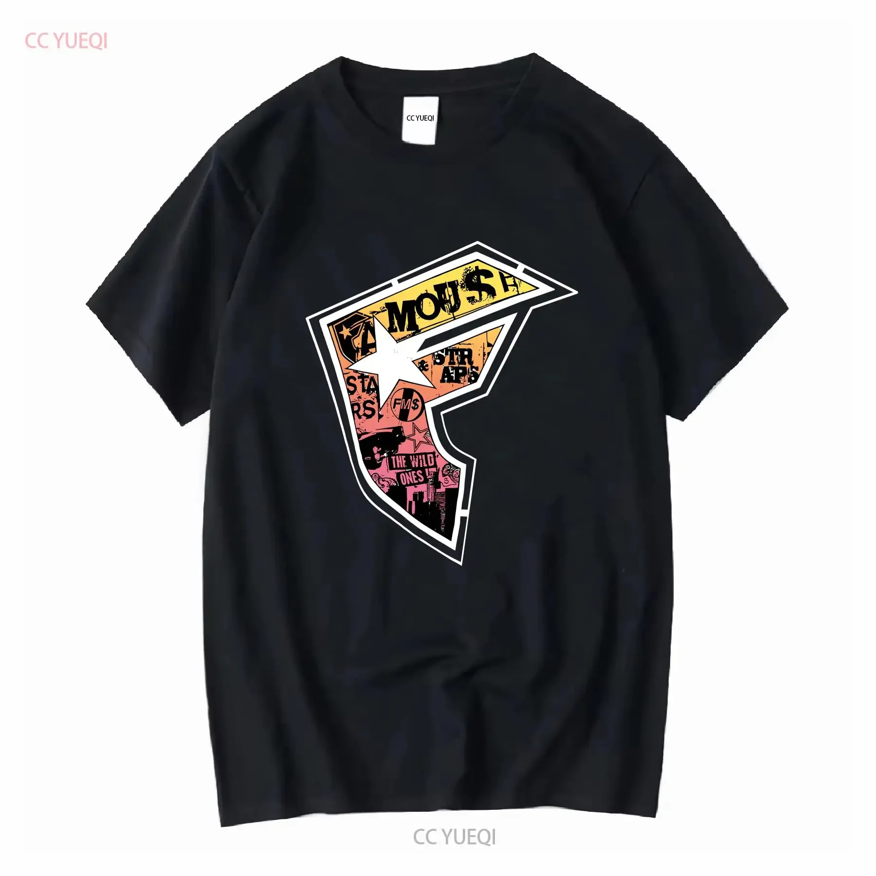 Vintage Y2K Famous Stars And Straps T Shirt Big Logo Skate Men s Large L long or short sleeves vintage Washed designer clothes