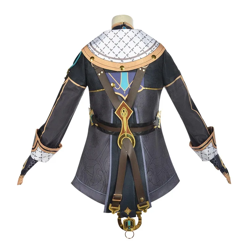 Kostium Cosplay Genshin Impact Freminet Karnawałowy Mundurek Peruka Anime Halloween Kostiumy Damskie Gra