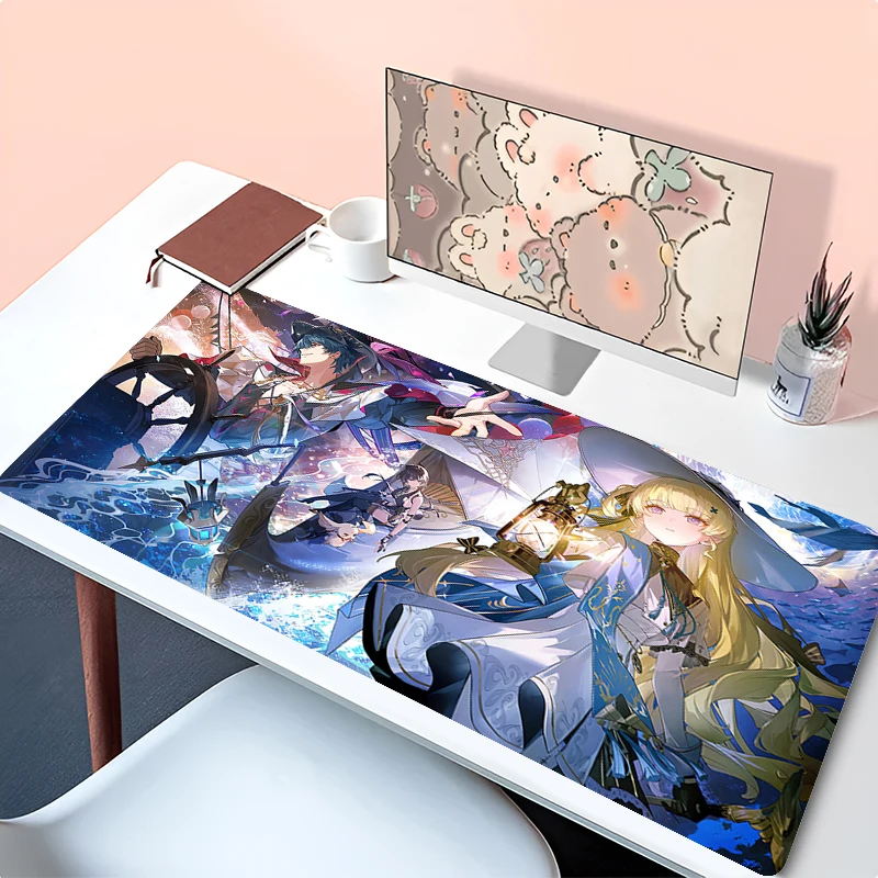 Mouse Pad Office PC Sexy Phoebe Zani Mousepad Laptop Wuthering Waves Kawaii Desk Mouse Mat Anime Girl Gamer Cabinet Keyboard Pad