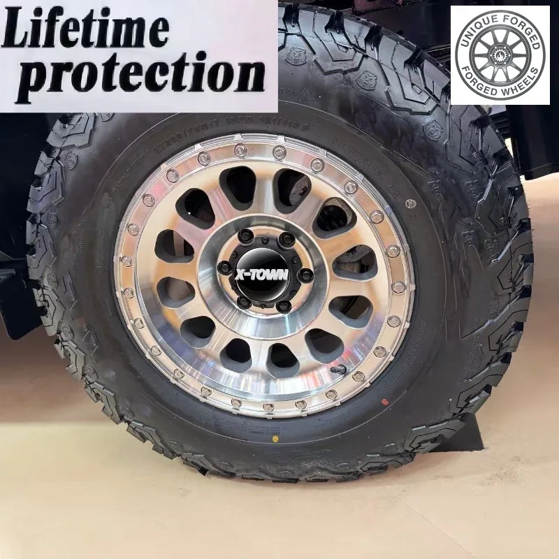 26 Style Silver 8x170 8x180 6x135 6x139.7 8x6.5 Forged Racing Rim Custom Beadlock Truck Wheels Deep Concave Off Road Forged Whee