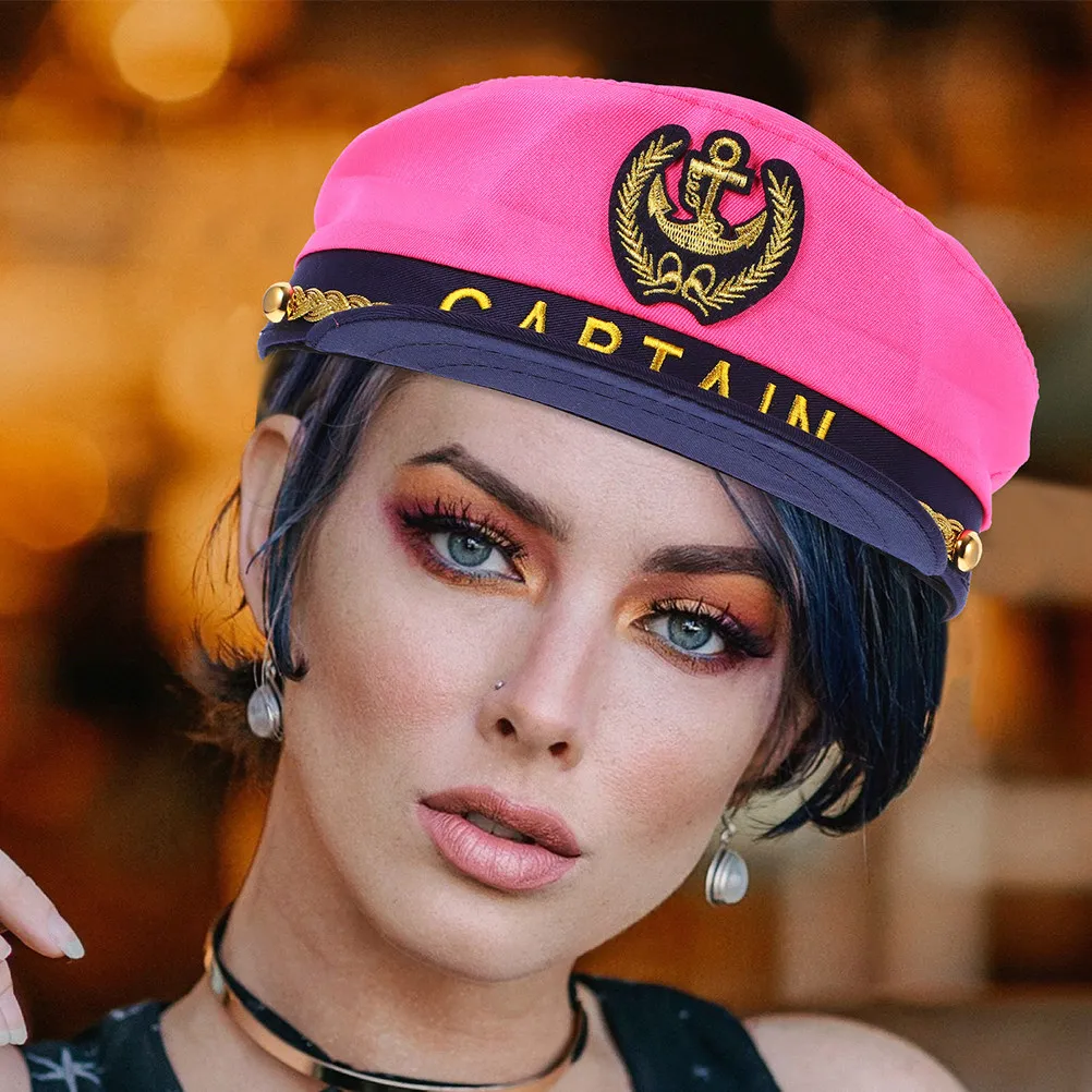 

Комплект из 2 шапок капитана-моряка: классические легкие дышащие головные уборы для косплея, вечеринок и выступлений на воде