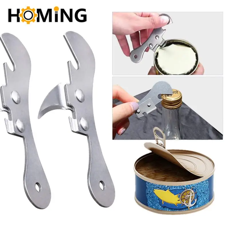 Portable Bottle Jar Opener 430 Stainless Steel Kitchen Gadget Portable Can Opener For Emergency Bottle Opener Party Kitchen Tool