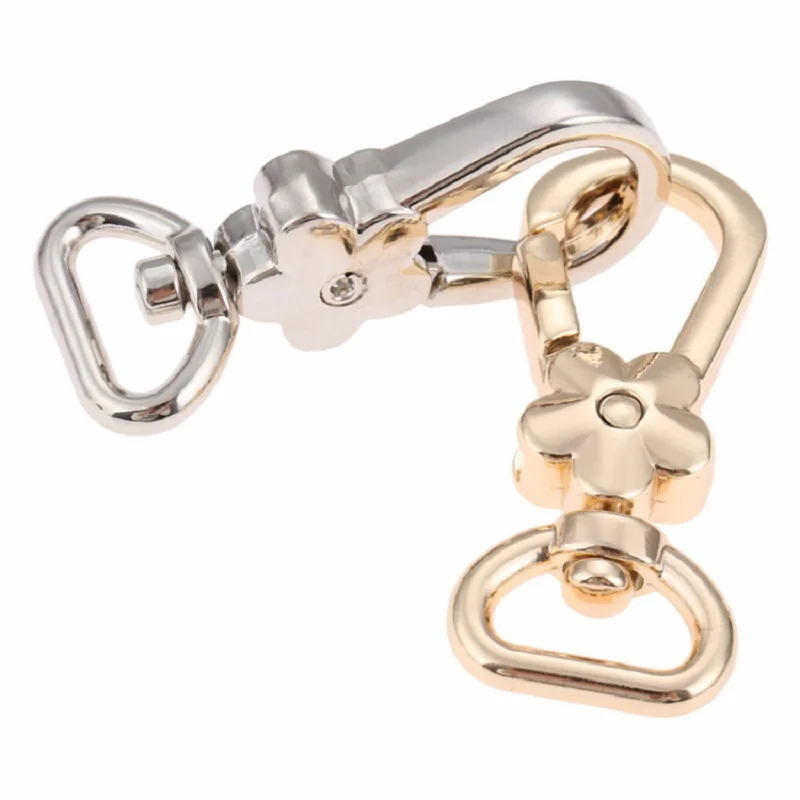 Bag DIY Accessories Handbag Clasps Handle Flower Lobster Metal Clasps Swivel Trigger Clips Snap Hooks Buckles Key Rings Keychain