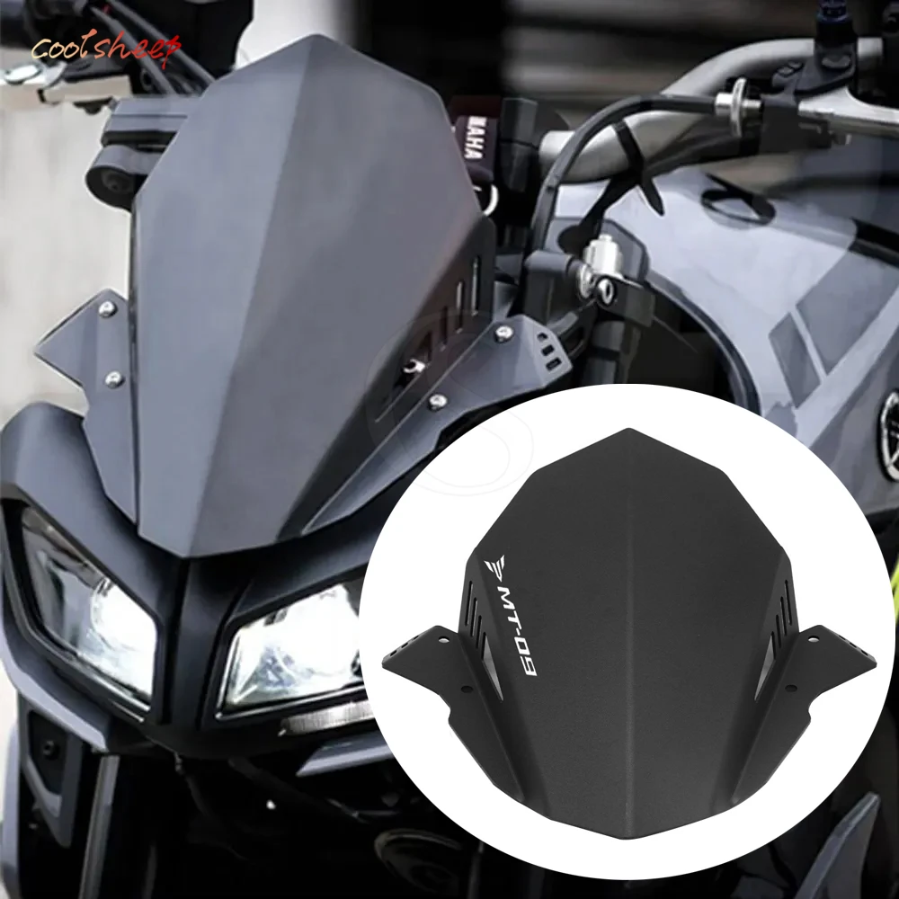 MT09 Windshield Windscreen 2017-2020 For YAMAHA MT-09 FZ-09 MT09 FZ09 MT FZ 09 Motorcycle Accessories Wind Deflectors Parabrisas