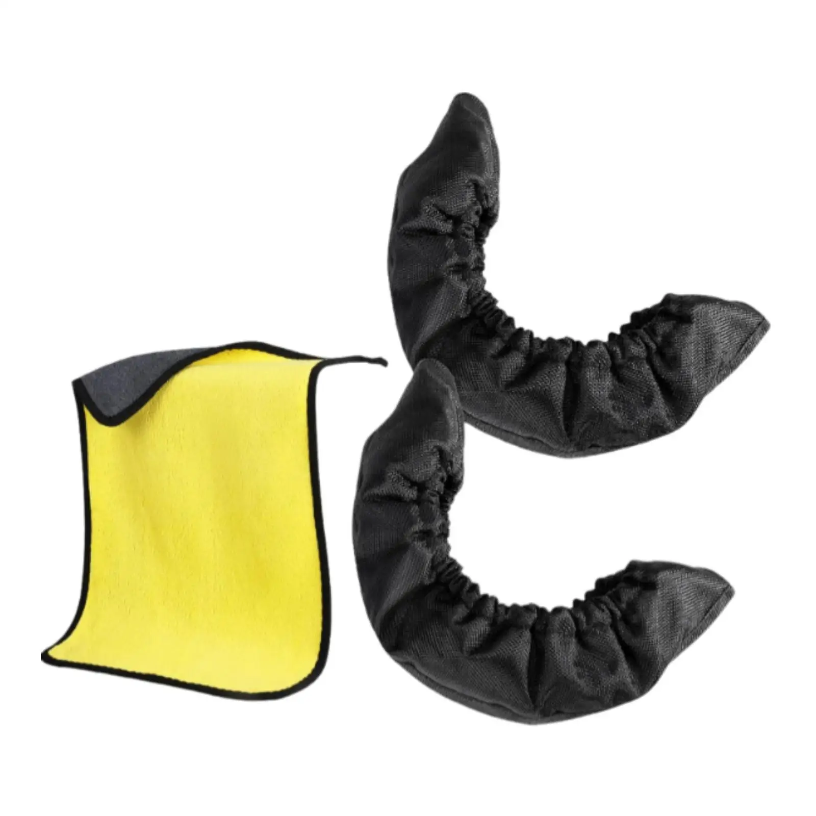 Ice Skate Blade Covers Protective Covers with Cleaning Towel Skate Blade