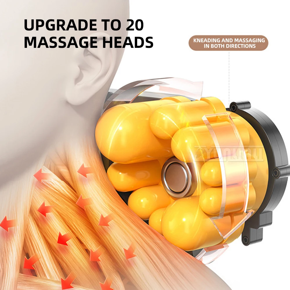 

Portable Neck Waist Massager Electric Muscle Relaxation Massager Whole Body Massage To Relieve Muscle Soreness Car Back Pillow