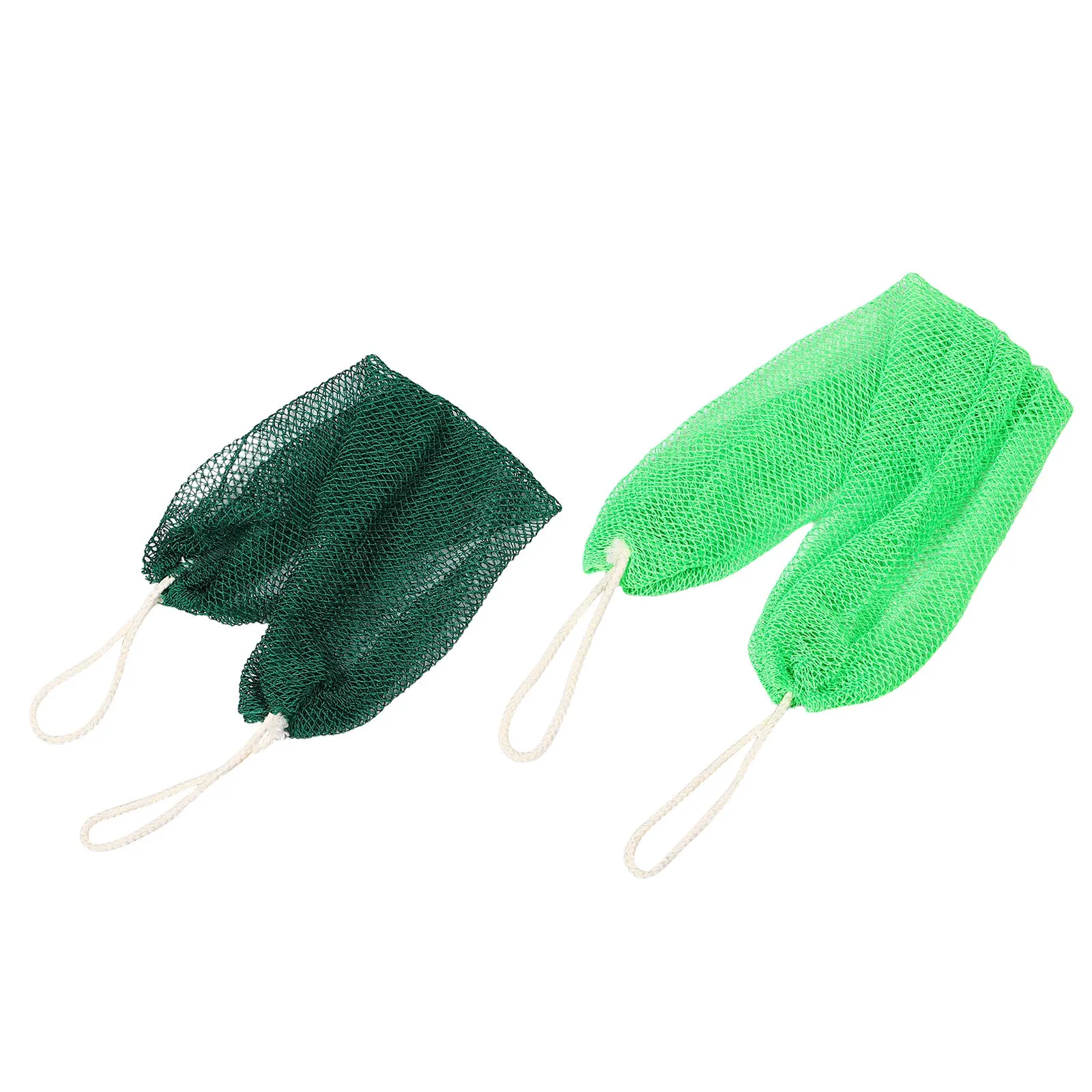 2Pcs Bath Exfoliating Scrubber African Net Sponge Body Washcloth Dead Skin Remover Back Shower Scrubber Body Cleanser