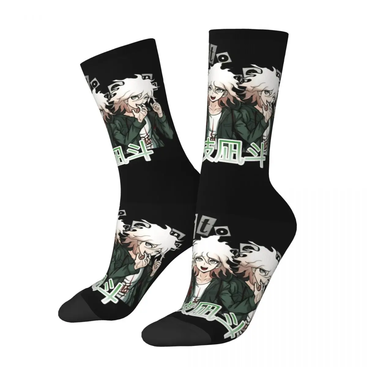 Couple Socks Nagito Komaeda Voice Danganronpa Makoto Stockings Autumn Retro Warm Soft Socks Design Running Sports Anti Socks