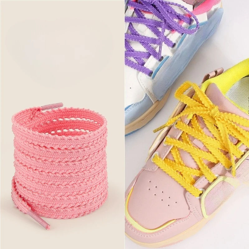 New Casual Sneakers Shoelaces Flat Shoe Laces Elastic Rope Shoelace for Shoes 120/140/160CM Shoes Accessories 1Pair