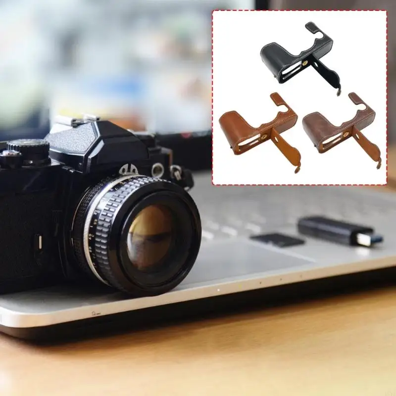  Vintaged PU Leather Camera Cover Case For X E3 Enhances Grip And Full Function Compatibility