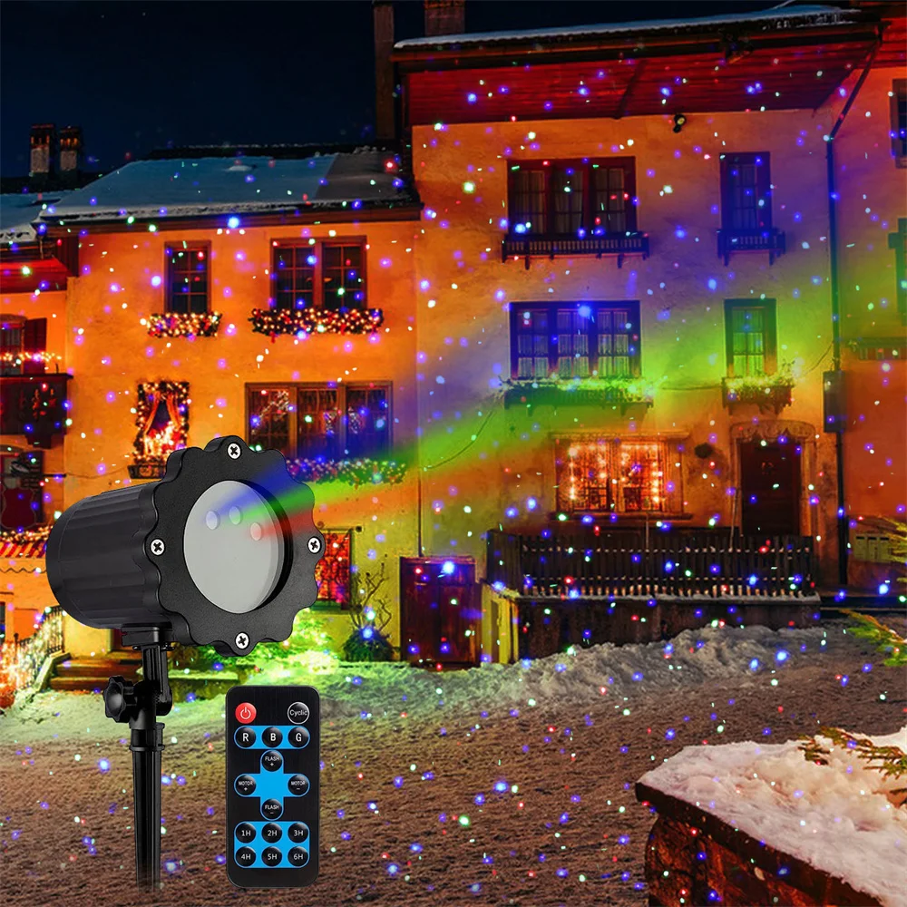 

Moving Full Sky Star Laser Projector Lamp Red&Green&Blue Christmas Party LED Stage Light Outdoor Garden Lawn Laser Lamp