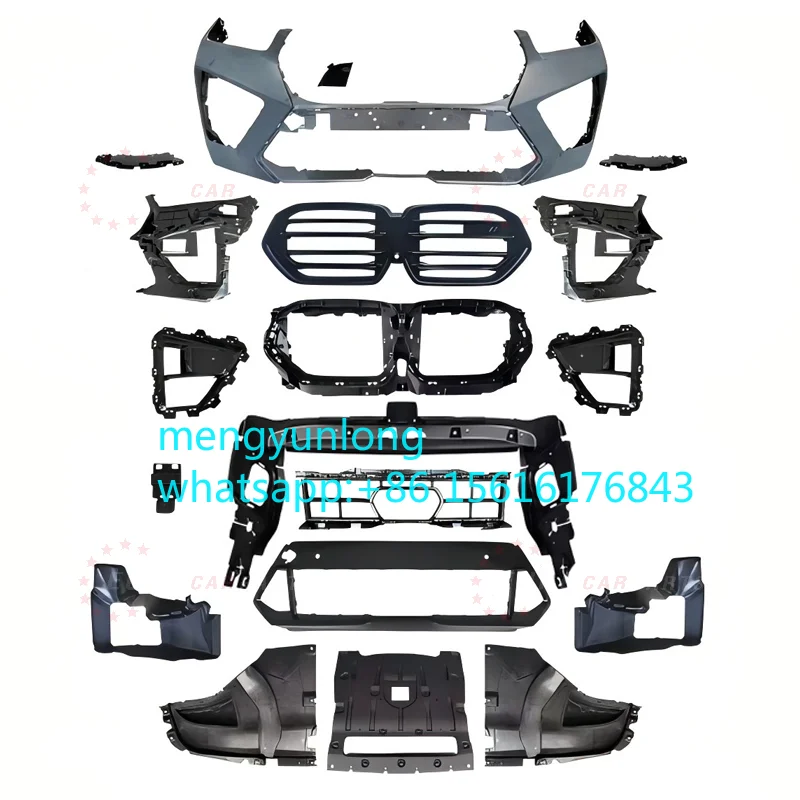 Для X5 G05 Lci Body Kit 2023 года Модернизация для X5m F95 Lci Решетка бампера на крыльях Задний диффузор Губа Наконечники глушителя выхлопной системы