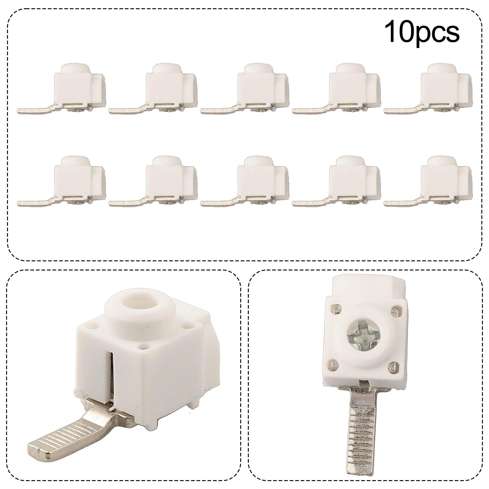 10pcs 25 Mm² Terminal Blocks Circuit Breaker Link For Busbar Circuit Breaker Distribution Box Connector Electrical Wire Connect