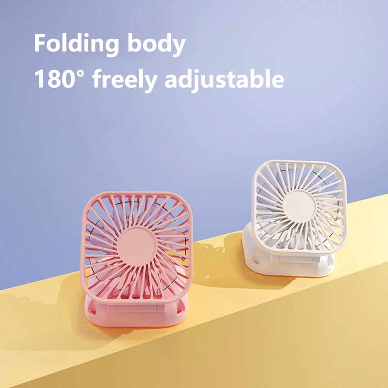 Xiaomi Mini Handheld Fan Mute Foldable Fan Multi-functional Turbine USB Rechargeable Portable Hanging Neck Fan Mini Table Fan