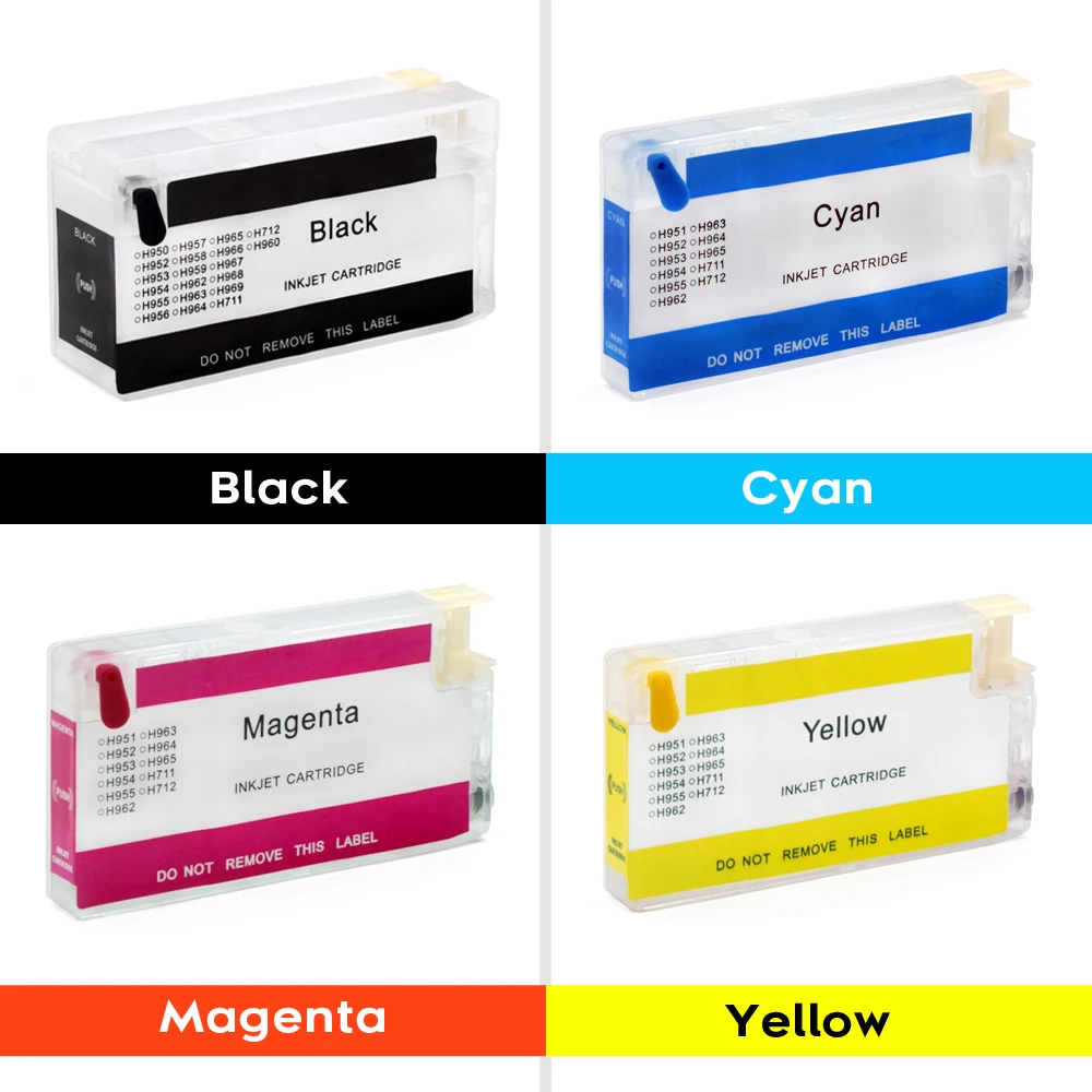 95U 95X 952 953 954 955 956 957 958 950 951 711 Заправочный картридж без чипа для Hp 950xl 951xl 711xl 952xl 953xl 954xl