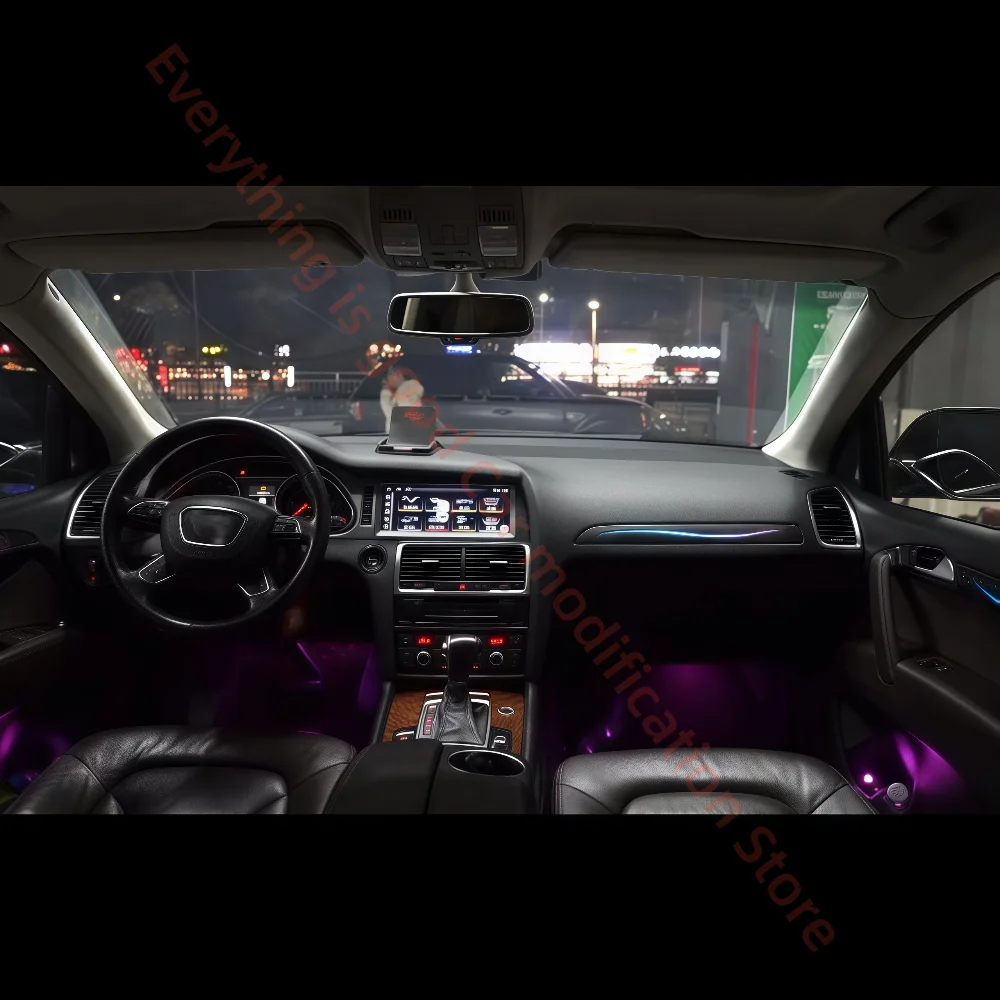 

Car interior lighting Upgrade For Audi Q7 2010-2015 LED Ambient Light Atmosphere Lamp 1:1 mold panel car accessories Foot lamp