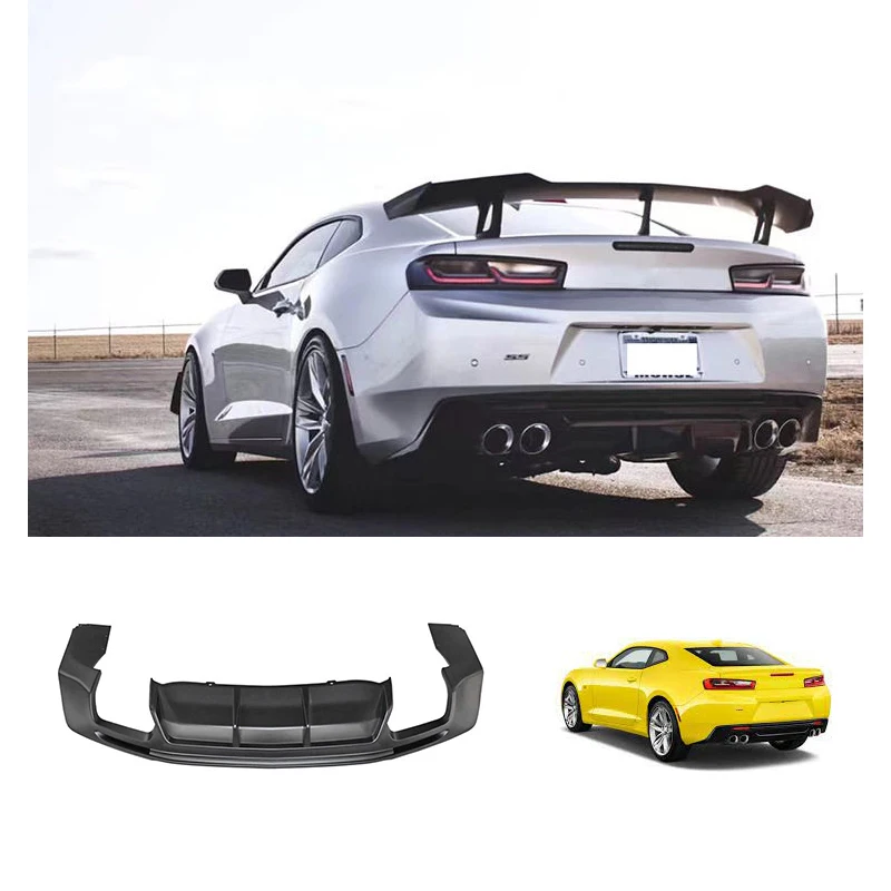 

Hot Selling Competition Style Rear Bumper Single Outlet Rear Diffuser For Chevrolet Camaro 2016-2023