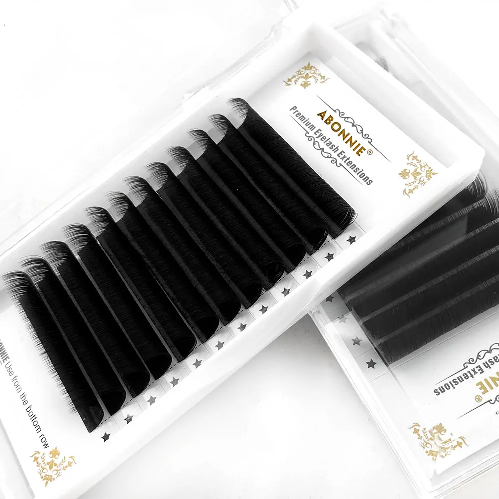 Abonnie 0.03 Fast Blooming Lashes Easy Fanning Mega Volume Lashes Cashmere Eyelashes Supply for Eye Beauty