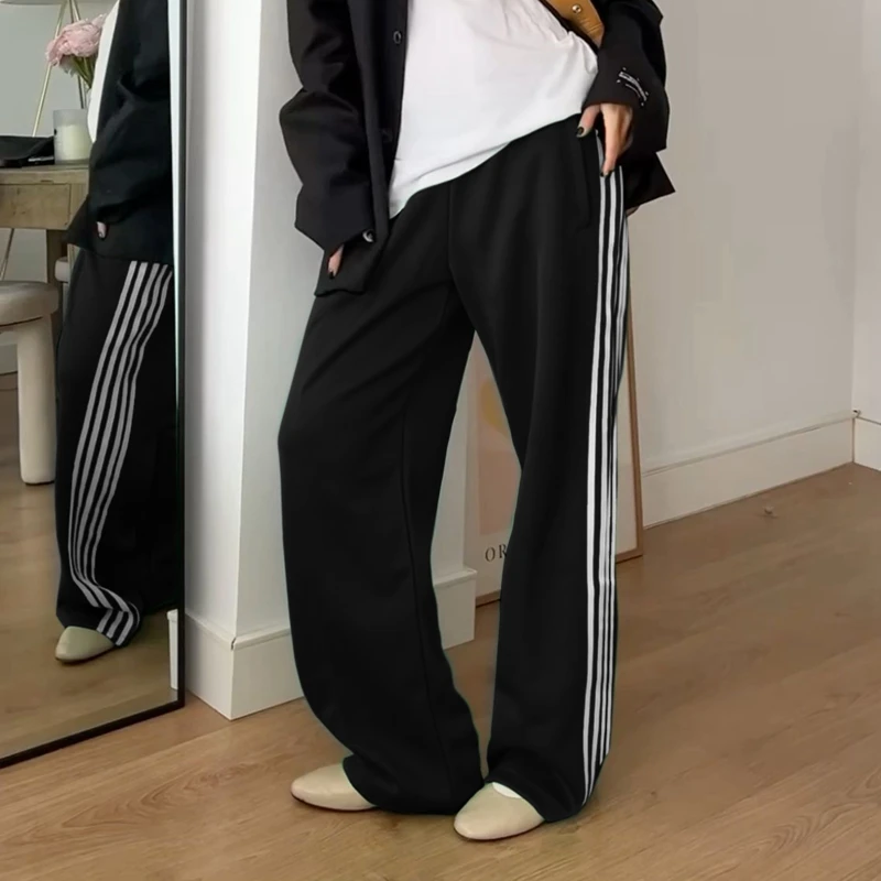 Unisex 3D-Druck Schnelltrocknende Hip-Hop Lange Hosen, Herren Damen Seitenstreifen Streetwear Sporthosen, Lose Athletische Jogginghosen – Detail 6