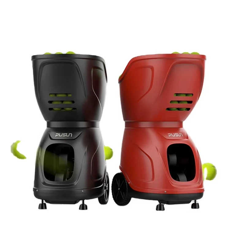 PUSUN PT-9001 Professional Automatic Padel & Tennis Ball Machine Portable ABS Material APP Control Launch Training Shooting