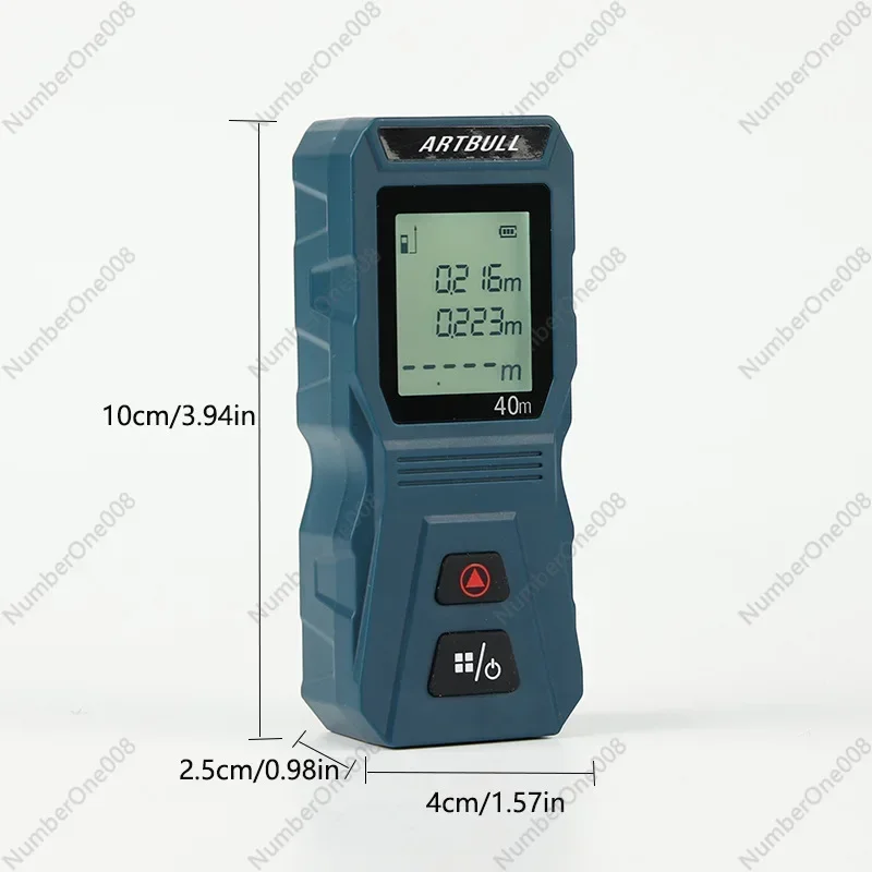 Cross-border Special ARTBULL Laser Rangefinder Infrared Ranging 40m 60m Mini Electronic Ruler Measuring Room Instrument