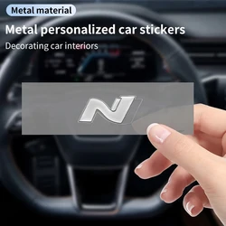 Car Stickers Car-Styling Logo Interior Decorative Accessories For Hyundai Tucson IX35 I30 I20 Kona Coupe Veloster I40