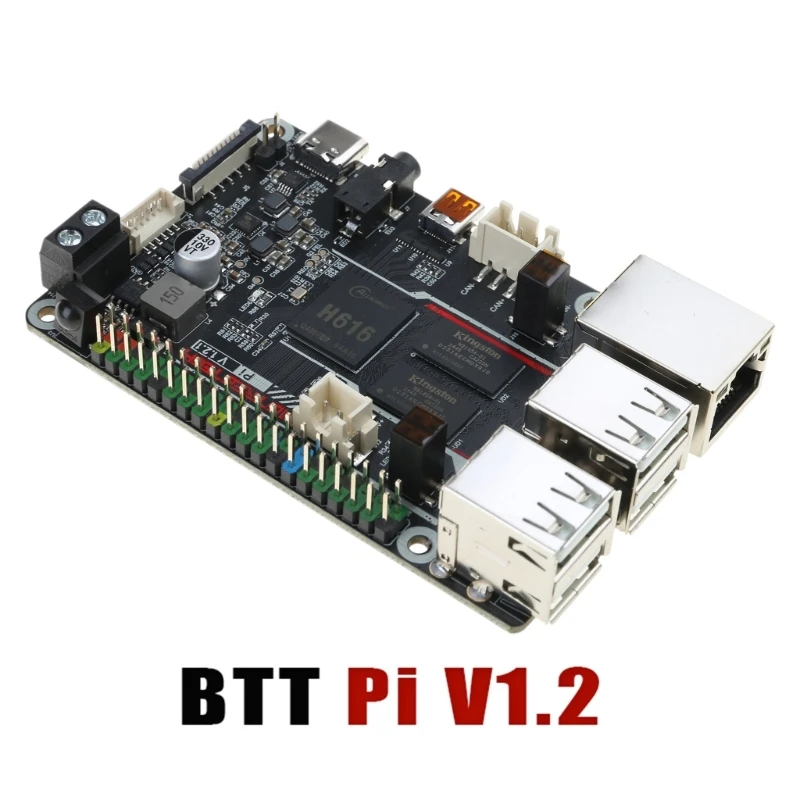 

3D-принтер BTT Pi V1.2 Плата управления Четырехъядерный процессор CortexA53 1 ГБ DDR3L SDRAM Поддержка 4K Монитор OpenGL3.2