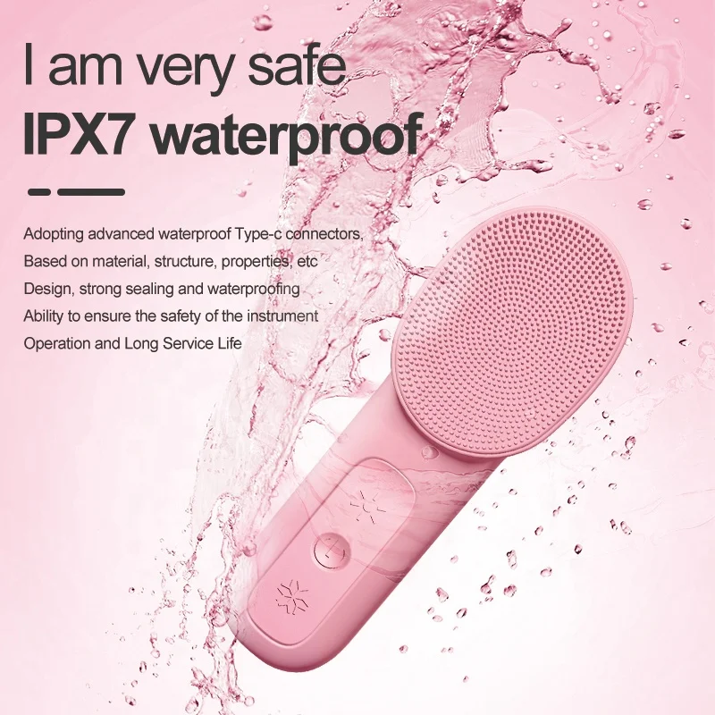 

Waterproof Multifunction Deep Pores Cleansing Sonic Face Massage Vibration Scrubber Cleaner Brush Mini Facial Cleansing Brush