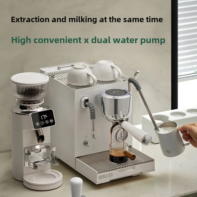 Petrus PE3900 Macchina per caffè espresso completamente semiautomatica Macchina per caffè espresso commerciale per uso domestico con macchina per caffè ad estrazione