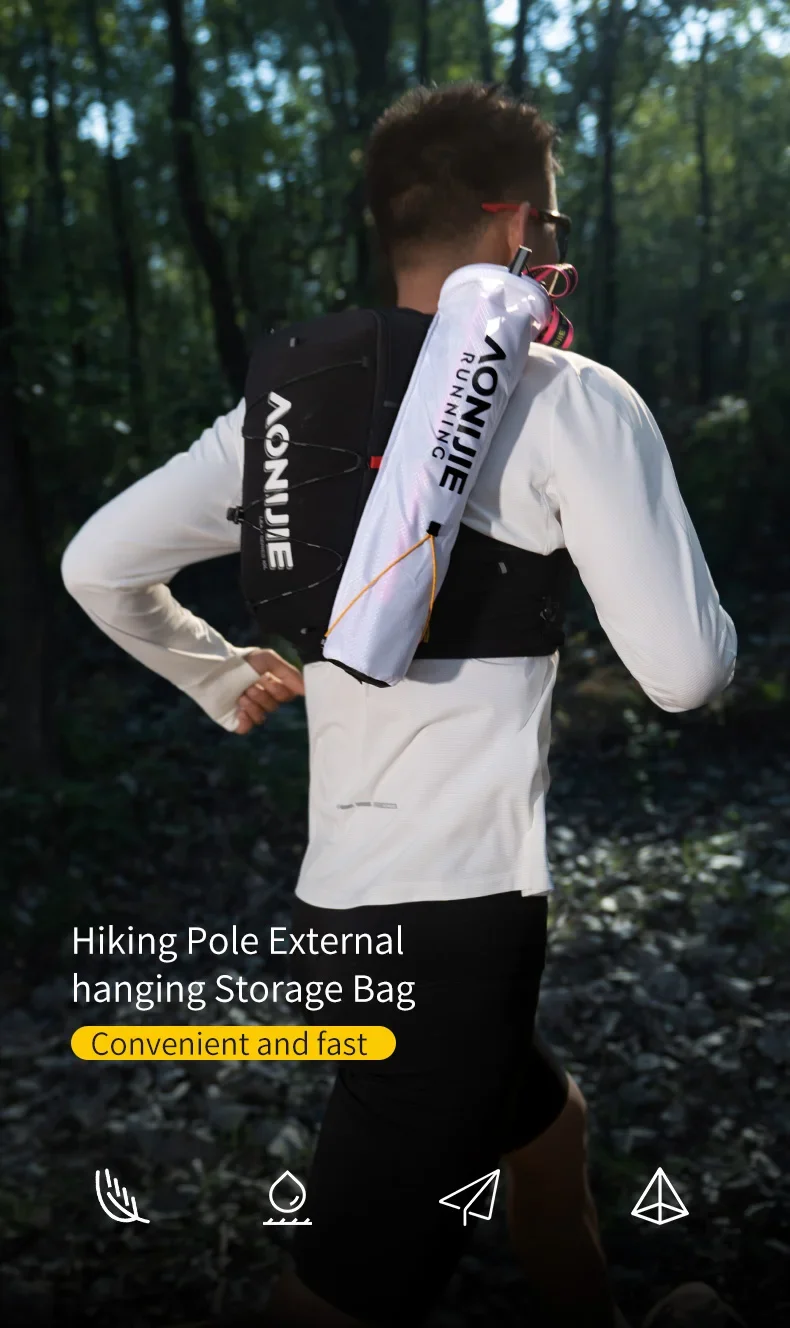 AONIJIE E4433 Trekking Pole Quiver Bag Passend für C9116 Modell Trinkbeutel Wanderstöcke Aufbewahrungstasche Pack – Detail 1
