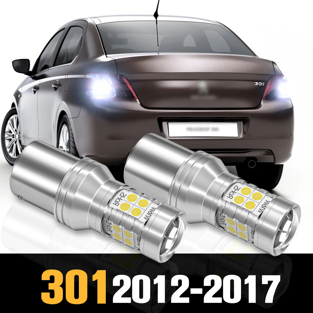 

2pcs Canbus LED Reverse Light Backup Lamp Accessories For Peugeot 301 2012-2017 2013 2014 2015 2016