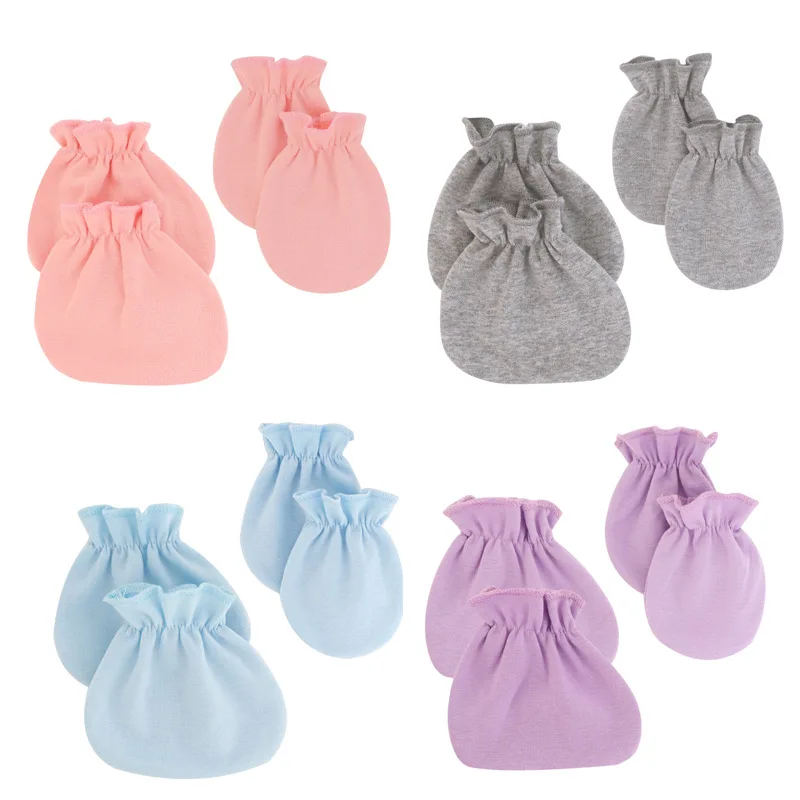 Spring summer autumn thin baby gloves foot covers newborn anti scratch face gloves sock covers single-layer baby gloves