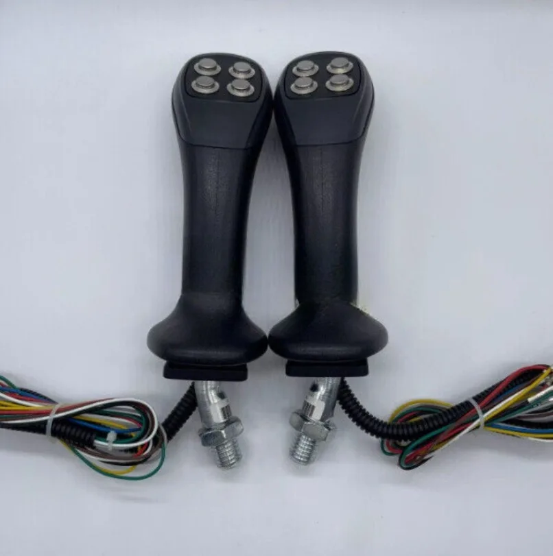 Excavator Modified 4 Button Wood Grabbing Electronic Control Joystick Handle