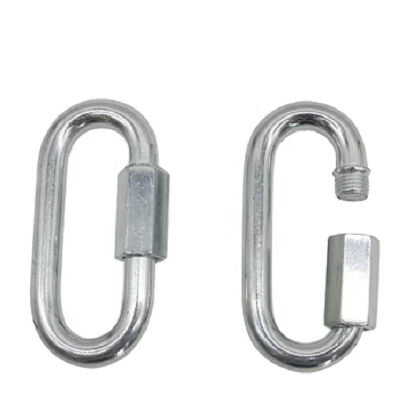 2-35pcs M3.5-M12 galvanized quick link connecting button  chain connector hasp chain joint,  track rock climbing buckle