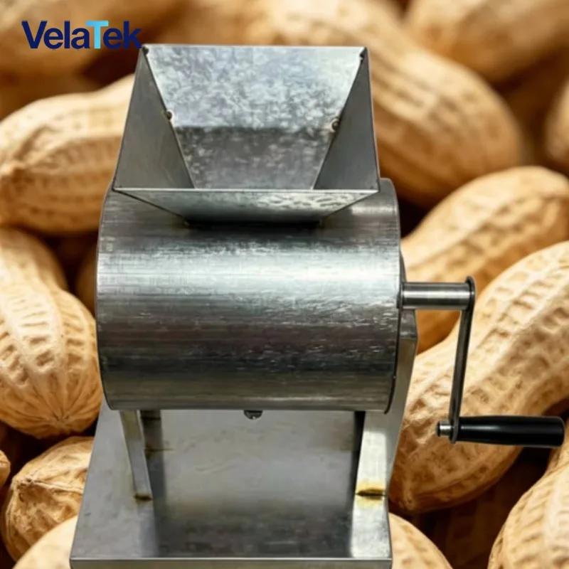 Hand Crank Peanut Sheller, Easy Operate Small Peanut Hulling Machine, Heavy Duty Stainless Steel Farm Food Tool