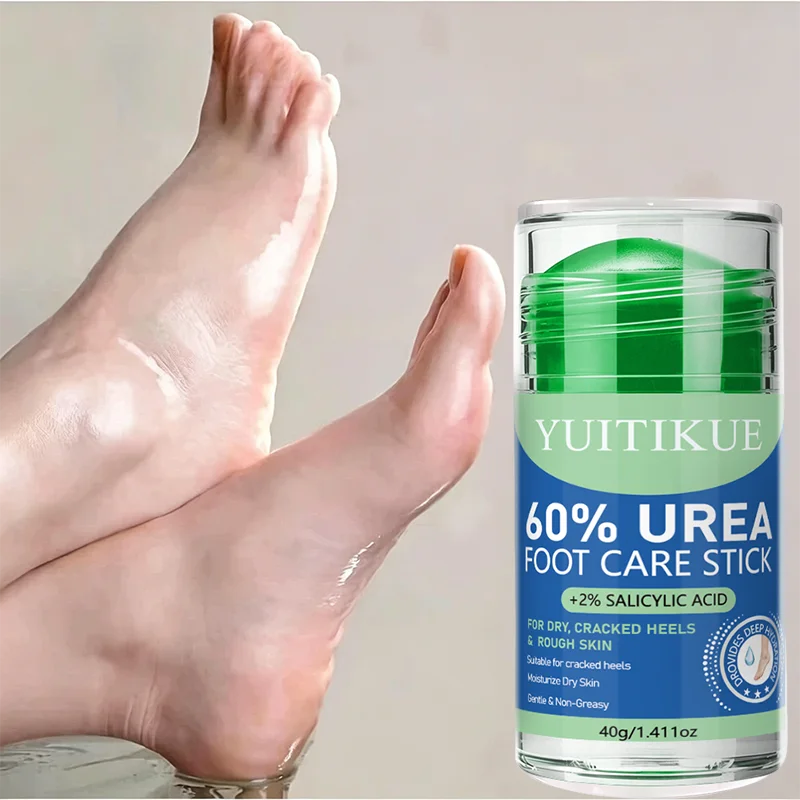 YUITIKUE 60% Urea Foot Care Stick 40g - 2% Salicylic Acid, Deep Keratin Dissolving, Moisturizing