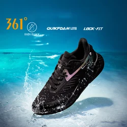 361 Degrees Rainblock 4.0 Men Running Sport Shoes Water Repellent Technology Q Bomb Reflective Night Male Sneakers 672142221