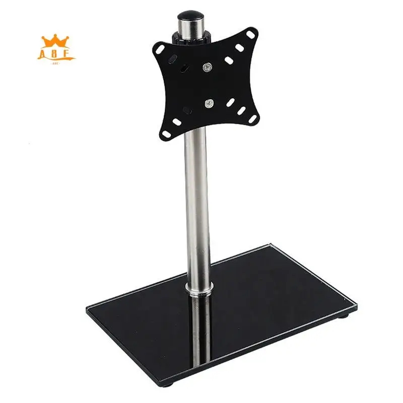A08E-Universal Tv Stand Adjustable Table Top Tv Stand For 14-27 Inch Led Height Screen Holder Tv Base Stand With Base