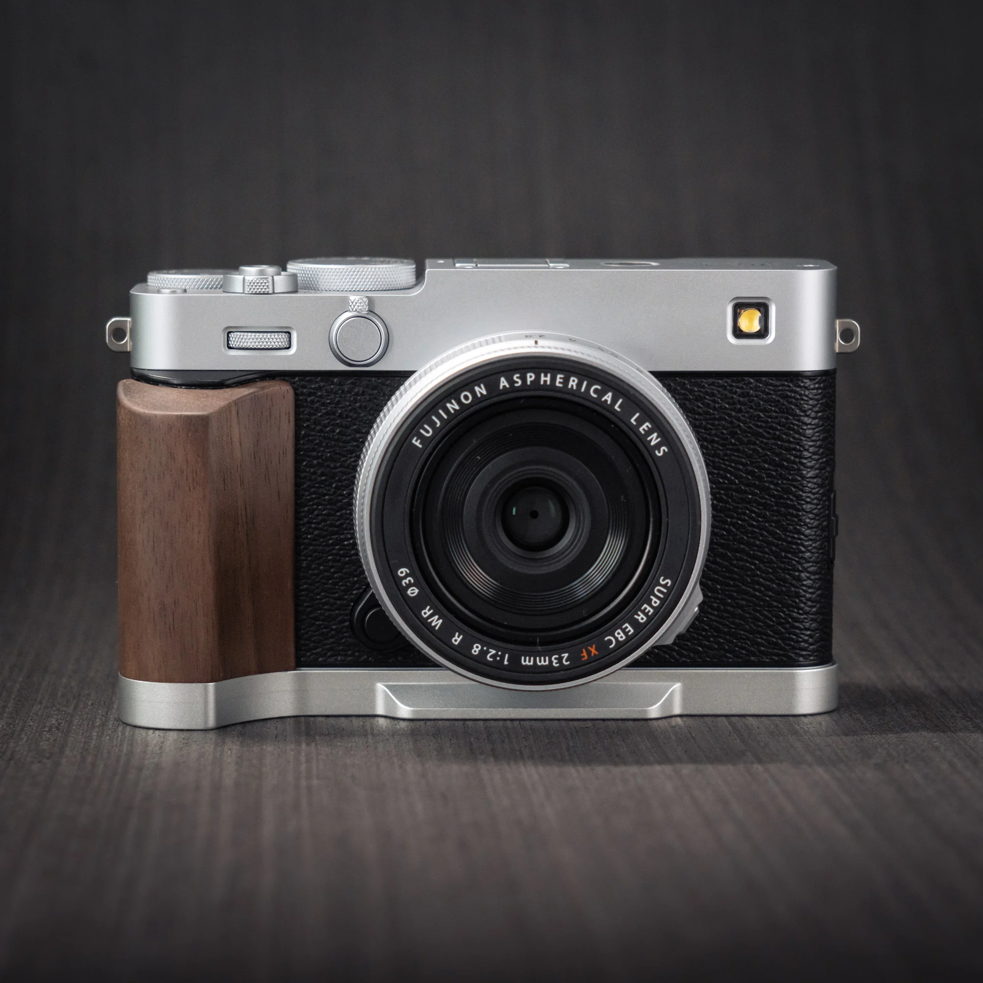 Handgefertigter Kamera-Handgriff aus Holz, L-Platte, Schnellverschluss-Halter für Fujifilm XE5 Fuji X-E5 – Detail 14