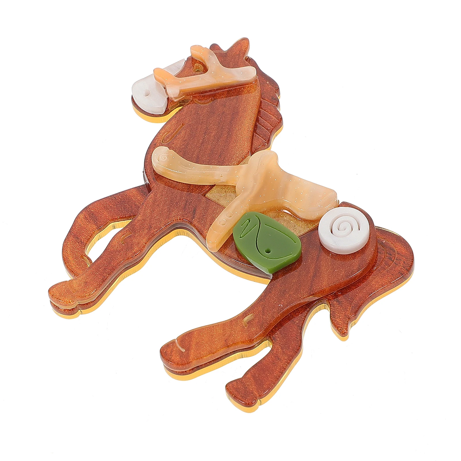 

Zodiac Horse Brooch Metal Cute Clothing Pin for Women Wild Lapel Brooches Plastic Pins Miss Jewelry Animal