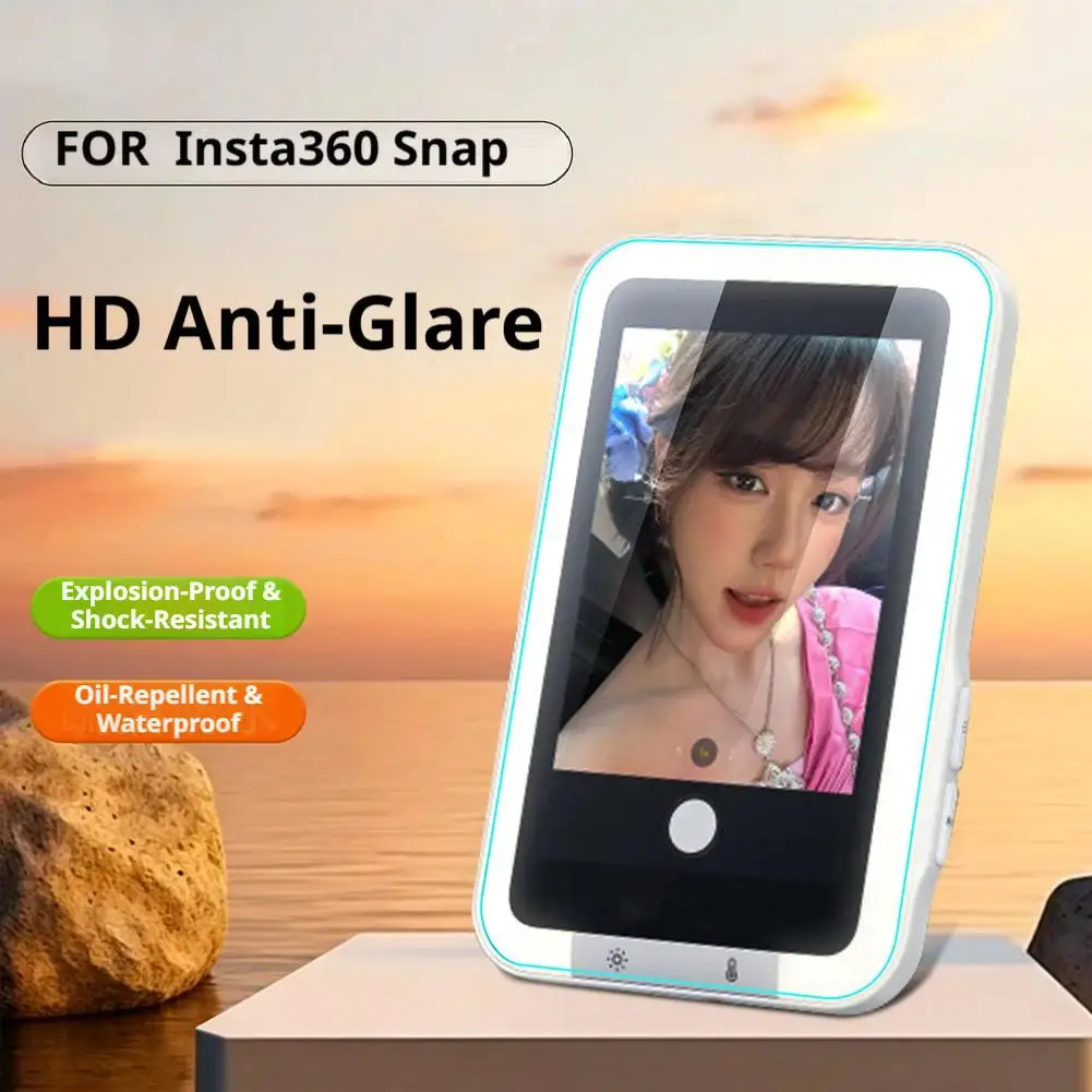 1/2/3PCS Tempered Glass Screen Protector for Insta360 Snap / Snap Anti-Scratch HD Clear Full Coverage Protective Film