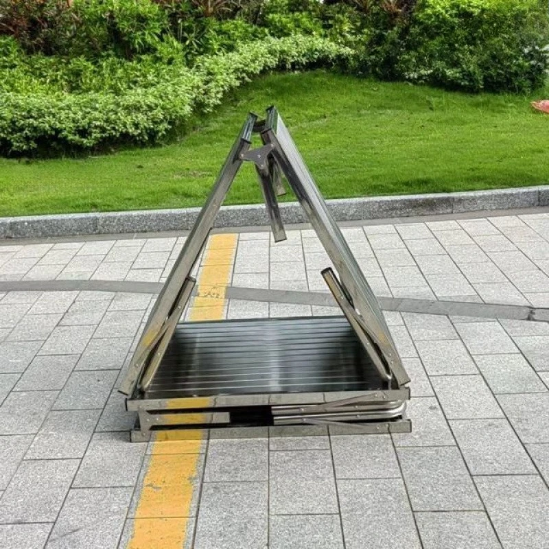 

Stainless steel folding telescopic bed adult children household single bed escort bed