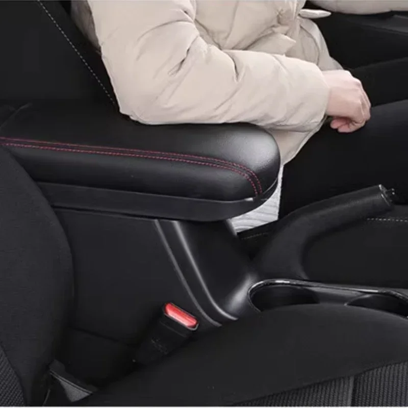 لـ Morris Garages MG ZS صندوق مسند الذراع الراقية الداخلية المعدلة شريحة تلسكوبية مركزية ممتدة ملحقات الديكور الجلدية