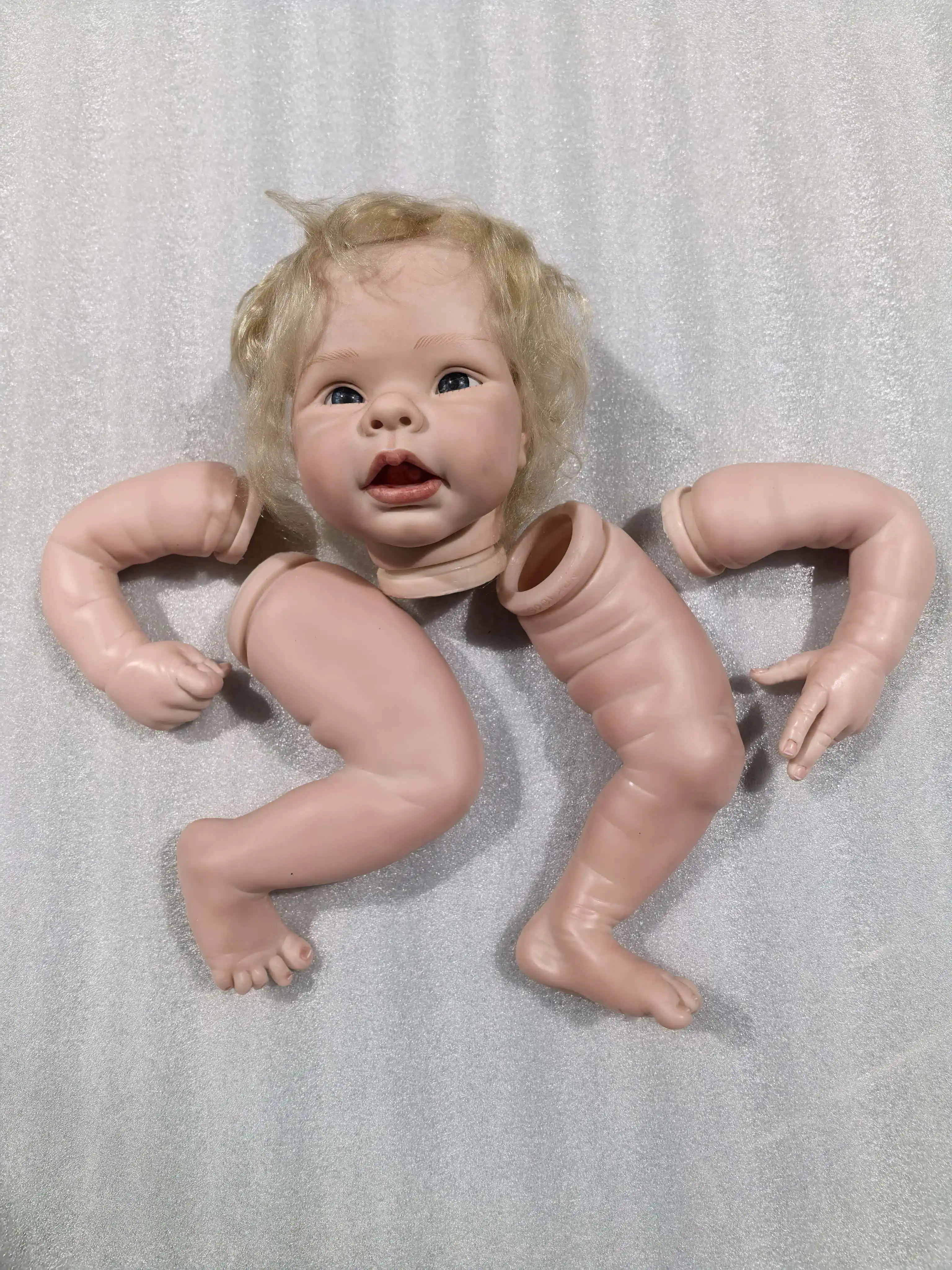 

NPK 22-дюймовый незавершенный окрашенный набор кукол реборн DIY разобранные детали куклы для коллекционеров распродажа