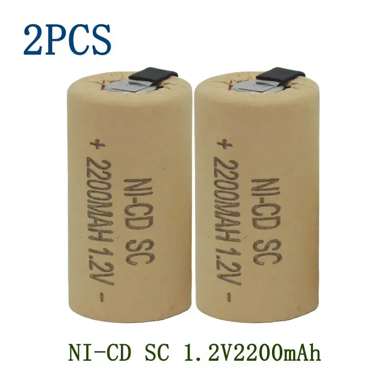 SC Batterijen 2-20 stuks Schroevendraaier Elektrische Boor 1.2V 2200mA h/2800mAh SubC Ni-Cd Oplaadbare Batterij
