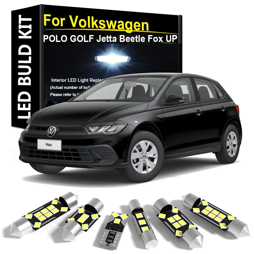 

Car Interior Light LED For VW Volkswagen POLO MK3 4 5 6 GOLF 2 3 4 5 6 7 Jetta 2 3 4 5 6 7 MK 2 3 4 5 6 7 Beetle Fox UP Canbus