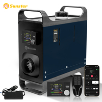 12V 24V 220V 8KW Diesel Air Heater with APP Remote Control &LCD Monitor Parking Night heater for Car RV  Camper Tent Garage Home