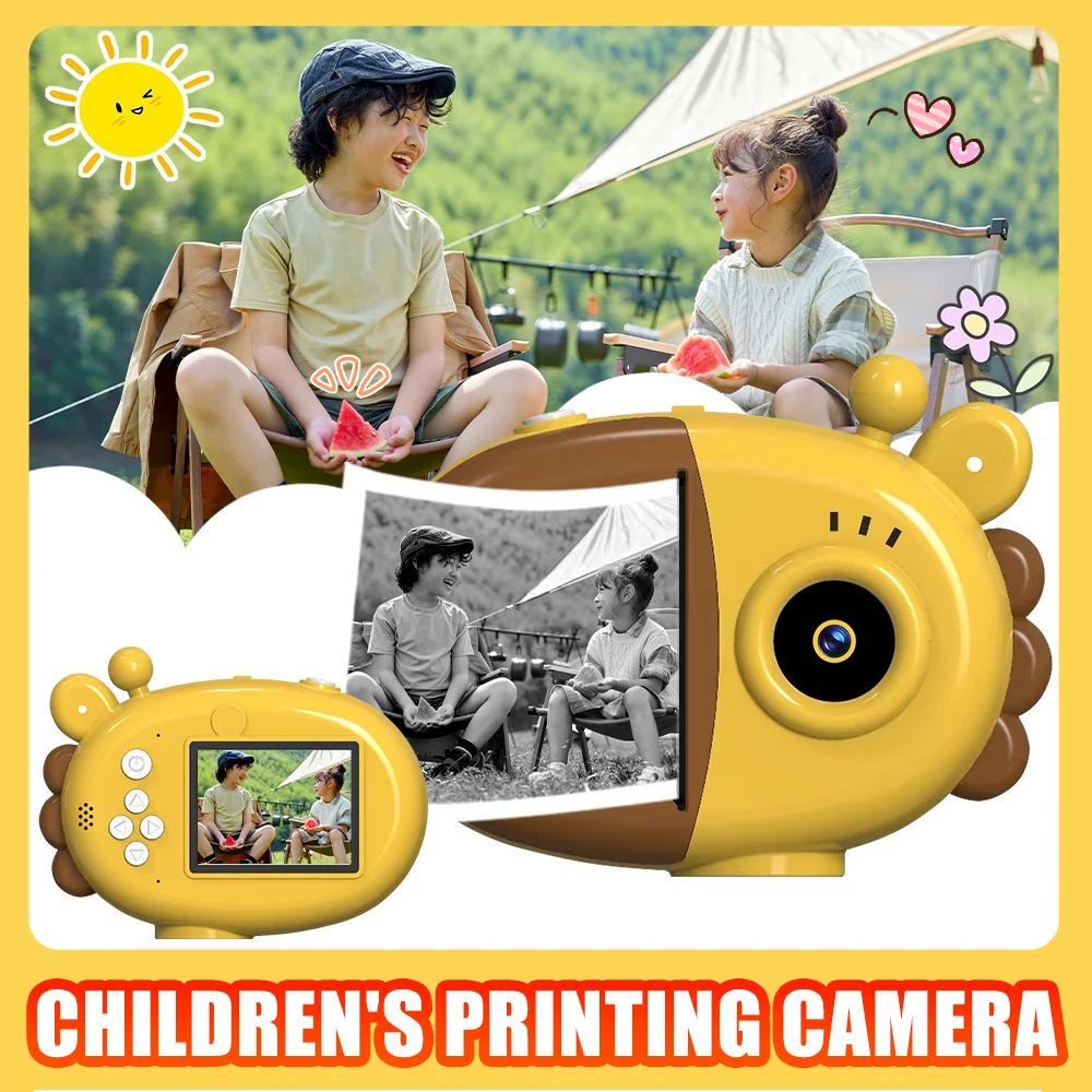 

New Children's Instant Camera With Printing Paper Kids Video Digital Cameras For Children Instant Maiden Boy's Birthday Gift