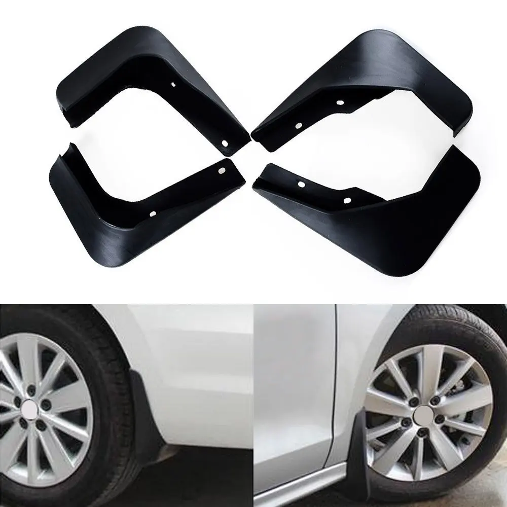 4pcs Front & Rear Mudguard Mud Flaps Splash Guard Kit For Volkswagen VW Jetta MK6 Sedan Face-lifted 2015 2016 Model