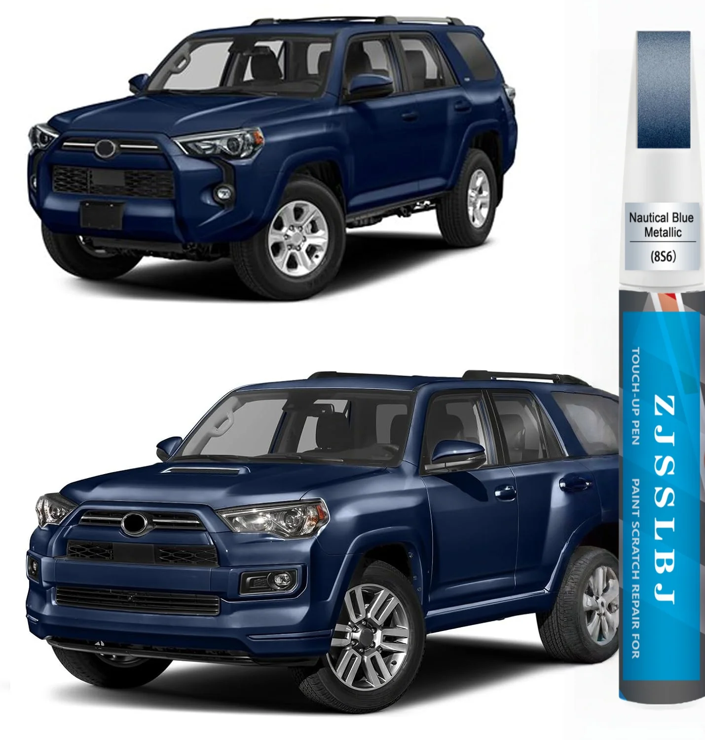 8S6 Dark/Nautical Blue Metallic Touch Up Paint for Toyota, Car Paint Pen Scratch Repair Two-In-One Touch Up Paint, Premium Car S